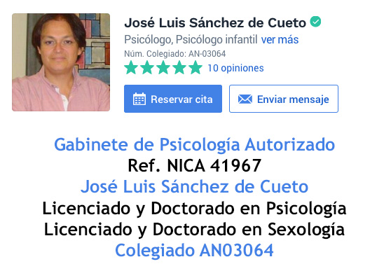 Psicologo en Sevilla, José Luis Sanchez de Cueto